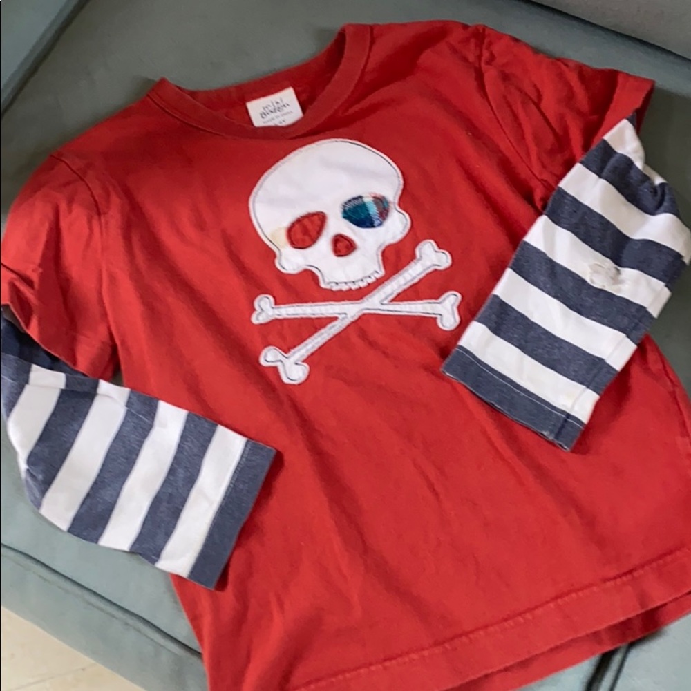 Mini boden boys long sleeved tee size 5/6y